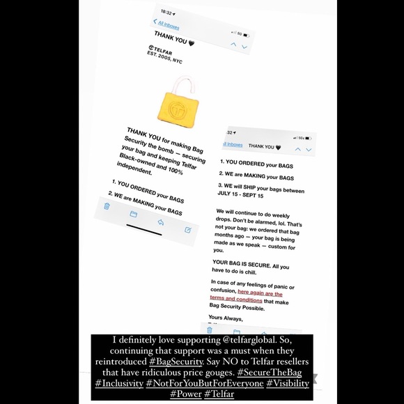 Telfar Bags - Don’t Buy from Price Gougers - Picture 10 of 10